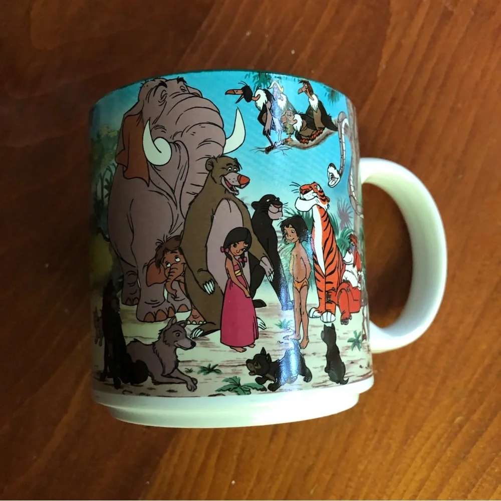 Set of Two Vintage Disney Mugs- The Jungle Book and Bambi